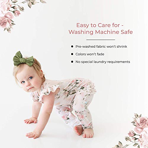 Posh-Peanut-Baby-Ruffled-Cap-Sleeve-Rompers-Newborn-Sleepers-Girls-Clothes-Kids-One-Piece-PJ-Soft-Viscose-from-Bamboo