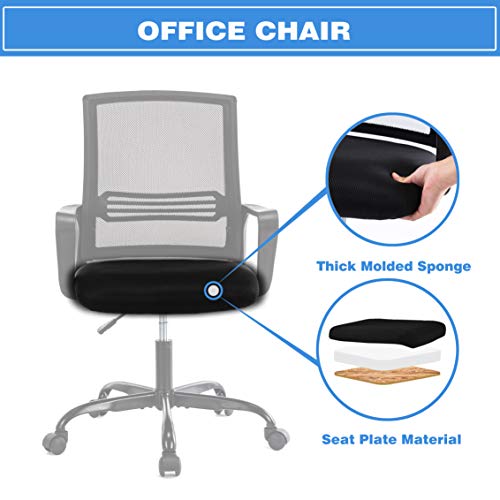BHUTAN Home Office Chair Height Adjustable Upholstered Mesh Swivel Computer Office Ergonomic Desk Chair with Lumbar… - Image 2