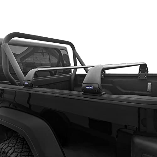 Hooke Road Gladiator Truck Bed Rack Bike Crossbars Bed Rails Cargo Carriers for Jeep Gladiator
