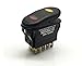 Waterproof Illuminated Double Pole, Double Throw 3 Position On-Off-On Rocker Switch DPDT