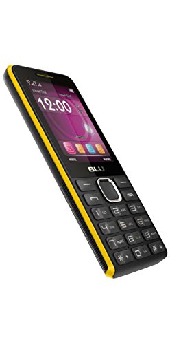 BLU Tank II T193 Unlocked GSM Dual-SIM Cell Phone w/ Camera and 1900 mAh Big Battery - Unlocked Cell Phones - Retail Packaging - Black Yellow