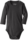 L'ovedbaby Unisex-Baby Newborn Organic Long Sleeve Bodysuit, Gray, 6/9 Months