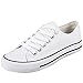Odema Unisex Lace Up Basic Canvas Flat Sneakers