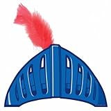 6 Mike the Knight Helmet Party Hats with Feather