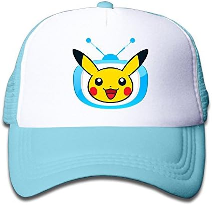 Unisex Kids Youth Anime Cartoon TV Pokemon Cute Pikachu Adjustable Mesh Hat