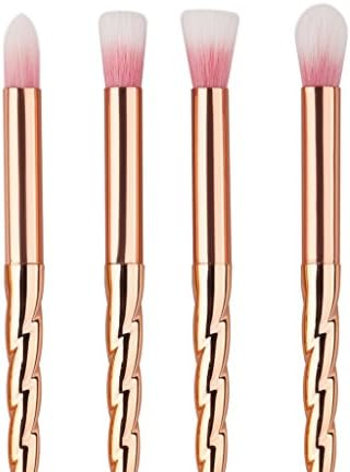 4PCS Profession Thread Unicorn Makeup Brush Sets Foundation Brush Kabuki Synthetic Beauty Tools