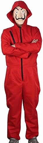 Salvador Dali Money Heist The House of Paper La Casa De Papel Costume+MASK (XXL)