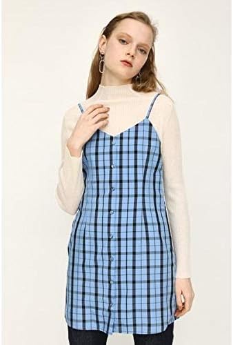 Amazon スライ Gingham Check Mini ワンピース M Blu7 1 ワンピース チュニック 通販