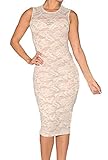 ZKESS Women's Sleeveless Lace Cocktail Party Dress