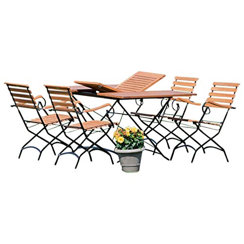 GXK Gartengarnitur Gartenmöbel Garnitur Sitzgruppe Metall Holz