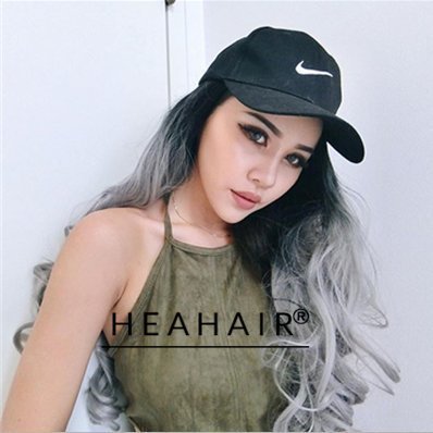  ombre silver wig