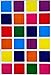 Square Color Coding Labels 1 by 1 inch- Assorted Colors Stickers Blue, Dark Blue, Red, Purple, Green, Orange, Pink and Yellow - Multi Pack Labels - Classic Colors semi Gloss 600 Pack