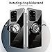 Elegant Choise Galaxy S20 Ultra Case, Crystal Clear Ring Holder Magnetic Kickstand Shockproof Transparent Flexible Soft TPU Bumper Cover for Samsung Galaxy S20 Ultra 5G 6.9