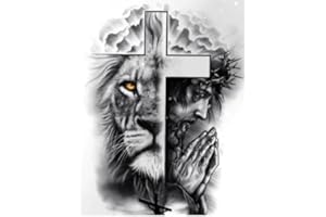 DYAIANGMU Stamping Cross Stitch Kits for Adults,Lion Christ Cross Stitch Kits for Beginners, Needlepoint Cross-Stitch Patterns Embroidery Kits Arts and Crafts for Home Decor 11.8 * 15.7 Inch