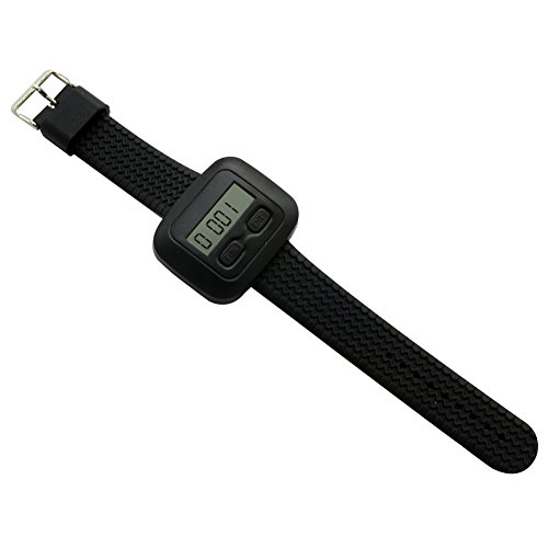 SINGCALL Wireless Restaurant Service Calling System,for Cinema,Pack of 5 pcs Table Buttons and 1 pc Wrist Watch Reciever