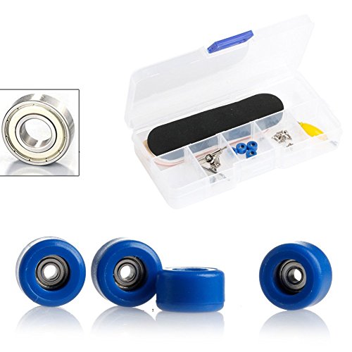 Professional Mini Maple Wooden Finger Skateboard Toy Set for Kids (White)