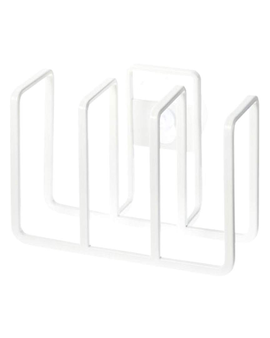 Yamazaki Home Plate 3 Sponge Holder - Steel Rack Organizer for Kitchen Sink - Steel