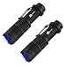 AR happy online UV Flashlight, UV Light Flashlight Black Light, Zoomable 365nm UV Blacklight LED Flashlight Detector for Pets Urine and Stains, Resin Curing, Bed Bugs and Scorpions (2 Pack)