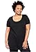 Woman Within Plus Size Perfect Short-Sleeve Shirred U-Neck Tunic - 3X, Black