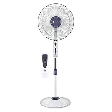 Buy Bajaj 400mm Vpr01 Pedestal Fan With Remote Grey Online At