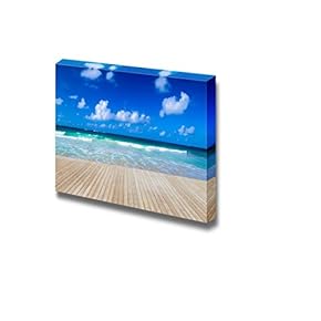 Canvas Prints Wall Art - Romantic Tropical Beach Getaway | Modern Wall Decor/Home Decoration Stretched Gallery Canvas Wrap Giclee Print. Ready to Hang - 12" x 18"