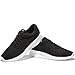 NeedBo Men's Women's Lightweight Athletic Running Shoes, Breathable Mesh Jogging Walking Sneakers Black