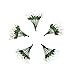 HOKPA Artificial Mini Calla Lily Flower Heads, Fake Floral Bouquet Head for Crafts Scrapbooking Garden Wedding DIY Making Bridal Garland Hair Clips Headbands Decoration (144pcs White)