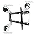Mount-It! Slim Tilting TV Wall Mount | Low Profile Bracket for 32-65” TV | Universal VESA Compatibility up to 600 x 400mm | 130 Lbs Weight Capacity | Black