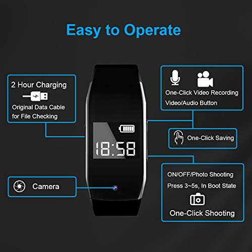 Binrrio Hidden Camera, 1080p HD Spy Camera 32GB Memory Card Body Camera