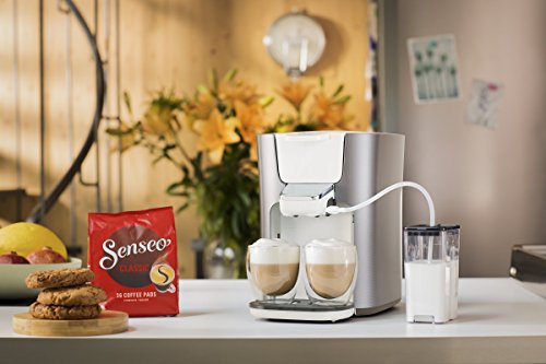 Philips Senseo HD6574/20 Latte Duo Kaffeepadmaschine (2 Kaffee, frische Milch) silber – Bild 5