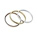 Cugbo Designer Inspired Stainless Steel Bangle Bracelet for Women or lovers sweethearts (Rose Gold)