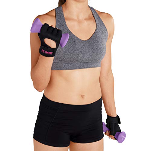 Tone Fitness Hourglass Shaped Dumbbells, Pair | Multiple Choices