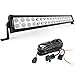 YITAMOTOR 21 Inch Light Bar Offroad Spot Flood Combo Led Bar Waterproof Dual Row LED Work Light with Wiring Harness compatible for Truck, 4X4, ATV, Boat, Jeep, LED Light Bar 120W White primary