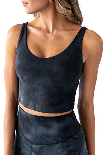 Kamo-Fitness-Tank-Top-Crop-Sports-Bra-for-Women-Soft-Padded-Built-in-Bra-Longline-Yoga-Running-Workout