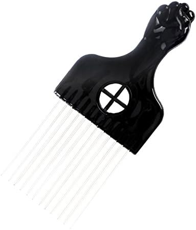Mythus Afro Hair Metal Pick Comb American Styling Fork Hair Comb 2 Sizes Available (Big)
