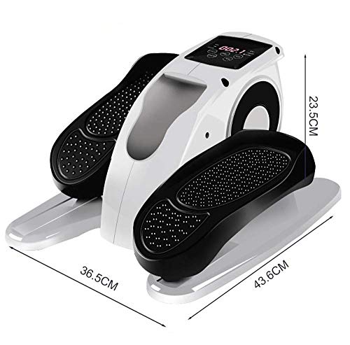 AJH-Desk-Elliptical-with-Built-in-Display-Monitor-and-Remote-Control-Easy-Assembly-Adjustable-Resistance-Quiet-CompactElectric-Elliptical-Machine-Trainer