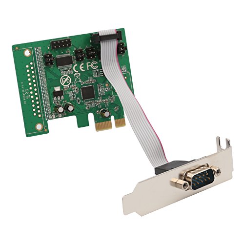 IO Crest 2 Port PCI Express 1.0 x 1 to Industrial Serial DB9 COM RS232 Converter Adapter Controller for Desktop PC with Low Bracket