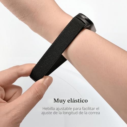 Wizvv 5 Pcs Mi Band 9/Mi Band 8 Bracelet for Men Women Adjustable Elastic Nylon Wristband for Xiaomi Smart Band 9/Xiaomi Smart Band 8