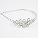 Lux Accessories Elegant Crystal Pave Bridal Bride Wedding Bridesmaid Tear Drop Stretch Headband Head Band