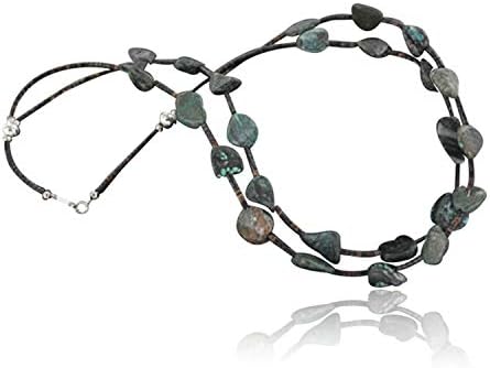 430小売タグauthentic 2ストランドmade By Charlene Navajoシルバーターコイズネイティブアメリカンネックレス 上質 Little