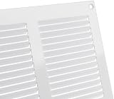EUROPLAST 400x150mm White Metal Air Vent Grille with Insect Mesh view 7