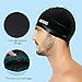 Aegend 2 Pack Swim Cap, Durable Silicone Swimming Caps for Long Hair Short Hair, Adult Youth Women Men, Black