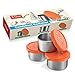 X-Chef Salad Dressing Containers Set, 3X3.4oz, Small Condiment Containers with Silicone Lids, Leakproof & Reusable for Condiments, Snacks, Dipping Sauce, Stainless Steel