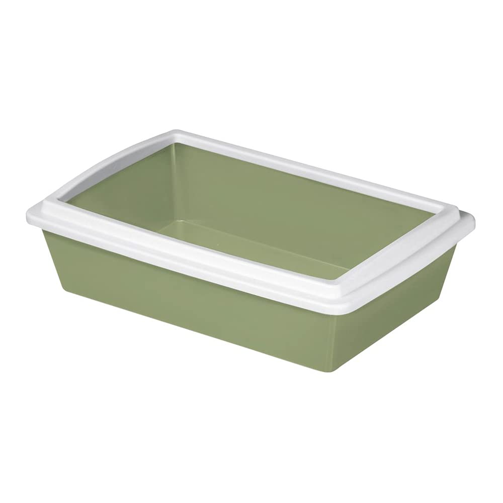 Stefanplast Kerbl Cat Litter with Rim, 51 x 35 x 13 cm, Assorted Colours