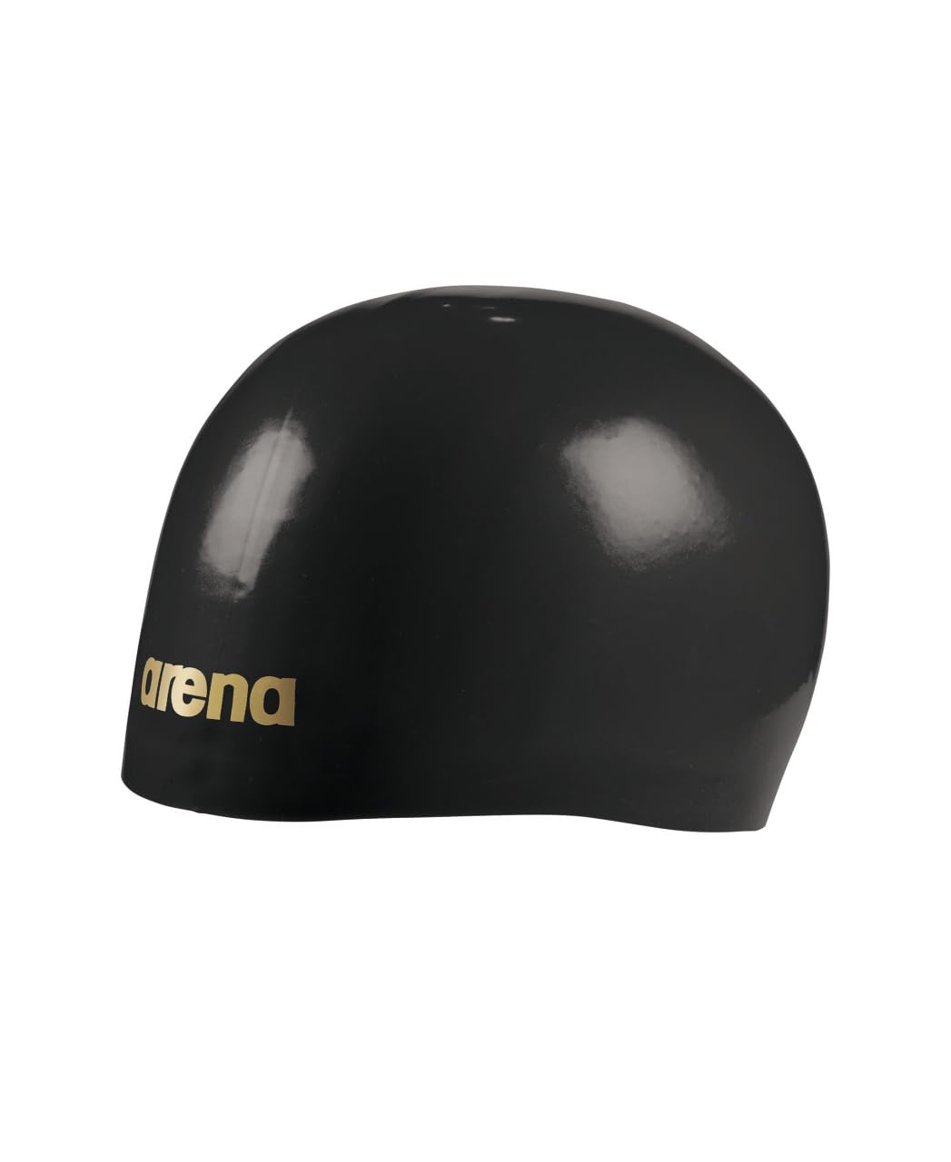 Arena Unisex Molded Pro II USA Swim Cap for Adults Wrinkle Free Tight Fit Pool Training and Racing Swim Accessory, Black/Gold, One Size