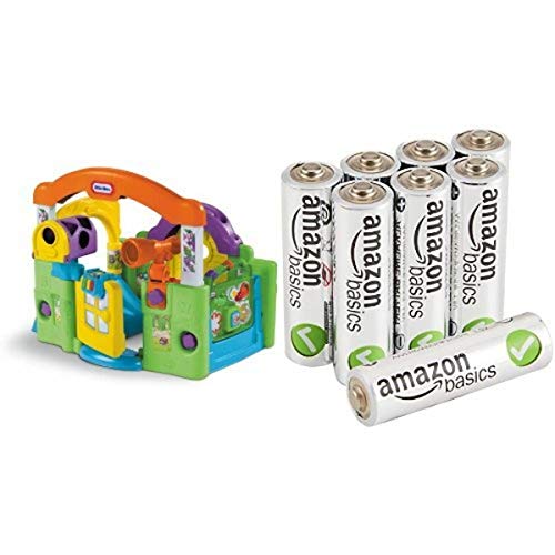 Little Tikes Activity Garden Baby Playset with Amazon Basics AA