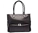 6 Pack Fitness Renee Leather Tote with Insulated Meal Management System, Black (25405)