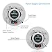 Pyle 5.25″ Pair Bluetooth Flush Mount In-wall In-ceiling 2-Way Speaker System Quick Connections Changeable Round/Square Grill Polypropylene Cone & Polymer Tweeter Stereo Sound 150 Watt (PDICBT552RD)thumb 2
