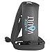 WaterVault Neoprene Bottle Holder, Adjustable Detachable Strap, Shoulder Sling & Hand Carrier - Grey Regular