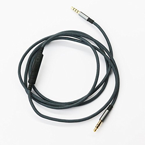KetDirect 1.5m(4.5ft)Replacememt Cable with remote volume control & Microphone for apple iphone itouch ipad & Android phone Samsung to skullcandy crusher AVIATOR 2.0 Hesh 2 headphone